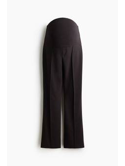 H&M - Women Brown Mama Bootcut Crease-Front Trousers
