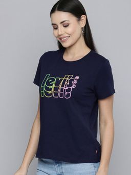 Levi's - Womens Navy Blue Crew Neck T-shirt