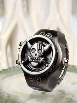 Yellow Chimes - Dial Analog Watch Ring Stretchable Ring for Men