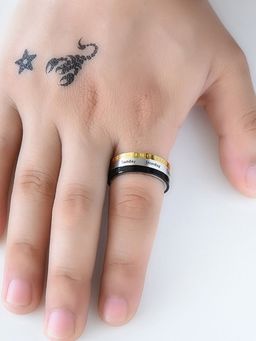 Yellow Chimes - Multicolour Revolving Calendar Finger Ring for Men (8)