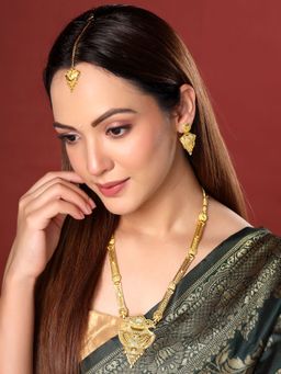 Yellow Chimes - Gold Plated Necklace Set