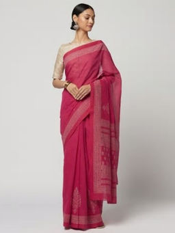 Fabindia - Cotton Hand Block Print Sari