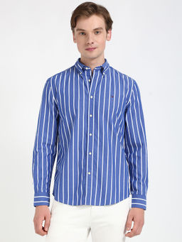 Tommy Hilfiger - Men Blue Stripes Shirt