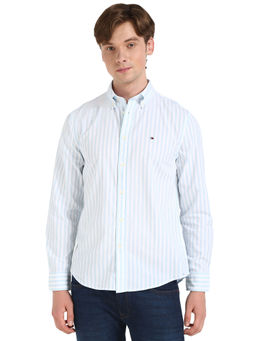 Tommy Hilfiger - Men Blue Stripes Shirt