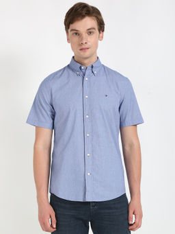 Tommy Hilfiger - Men Blue Solid Shirt