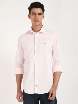 Tommy Hilfiger - Men Pink Printed Shirt
