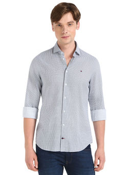 Tommy Hilfiger - Men Blue Checks Shirt
