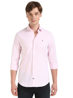 Tommy Hilfiger - Men Pink Stripes Shirt