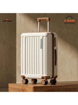 MOVE-MEANT - Travel Fun Polycarbonate Trolley Bag - Off White