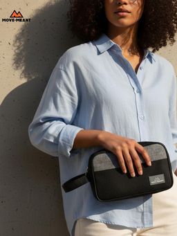 MOVE-MEANT - Fresh Kit Toiletry Pouch With Compartments - Grey