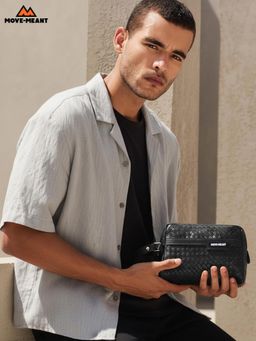 MOVE-MEANT - Crown Kit Toiletry Pouch With Compartments - Black