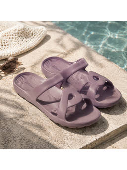 WOODLAND - Comfortable Soft Sole Lightweight Home Wear Mauve Sandals For Womens