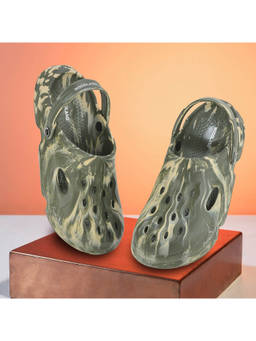 WOODLAND - Comfortable Lightweight Cushioned Daily Use Olive Clogs For Mens