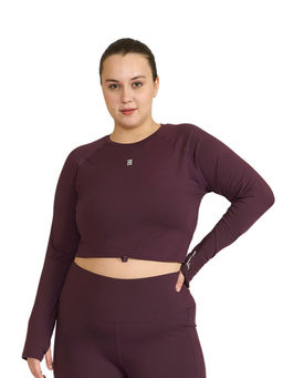 Hunnit - Wine Zen T-Shirt with Adjustable Waist