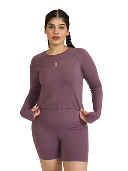 Hunnit - Purple Zen T-Shirt with Adjustable Waist