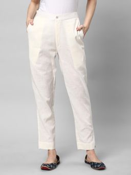 Kami Kubi - Off White Solid Pant