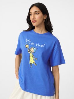 The Souled Store - Official Inside Out Joy Women Oversized T-Shirt