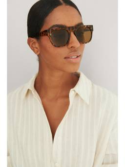 NA-KD - Free Size Clubmaster Sunglasses - Turquoise