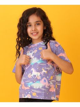 ANTHRILO - Unicorn Planet Short Sleeves Summer T-Shirt
