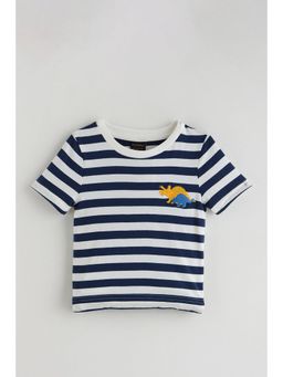 One Friday - Blue Stripes T-Shirt