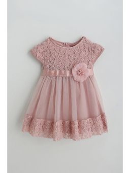One Friday - Peach Lace Dress