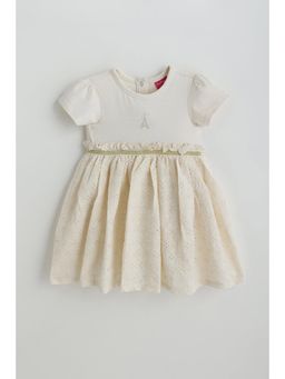 One Friday - Off White Schiffly Dress