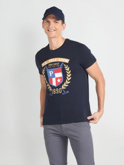 U.S. Polo Assn. Denim Co. - Round Neck Brand Printed T-Shirt