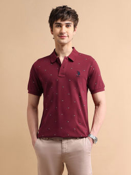 U.S. POLO ASSN. - Flag Print Polo T-shirt