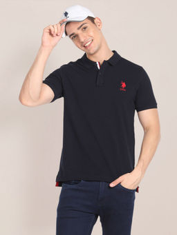 U.S. POLO ASSN. - Contrast Placket Solid Polo Shirt