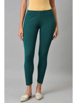 W - Teal Solid Leggings