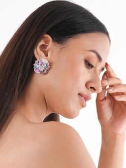 House of D'oro - Handcrafted Lobelia Studs Earrings for Women