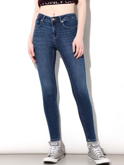 ONLY - Women Solid Skinny Fit High-Rise Blue Jeans