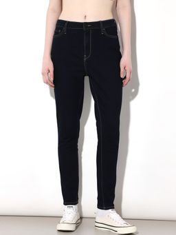 ONLY - Women Solid Skinny Fit Mid-Rise Black Jeans