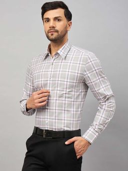 Louis Stitch - Regular Fit Formal Grey Shirt