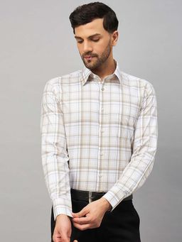 Louis Stitch - Regular Fit Formal Beige Shirt