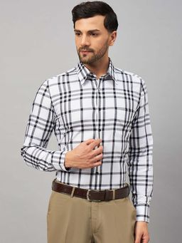 Louis Stitch - Regular Fit Formal White Shirt