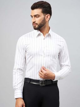 Louis Stitch - Regular Fit Formal White Shirt