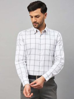 Louis Stitch - Regular Fit Formal White Shirt