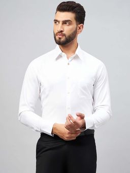 Louis Stitch - Regular Fit Formal White Shirt