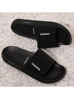 Chupps - Men Flow Orthopedic Arch Support Sliders - Black & Black