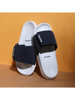 Chupps - Men Flow All-Day Comfort Sliders - Navy & Blue & Grey