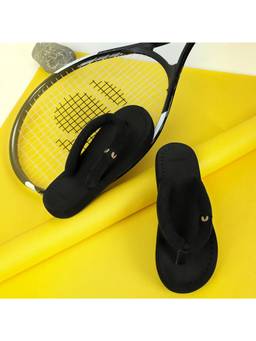 Chupps - Women Plush All-Day Comfort Sliders - Black