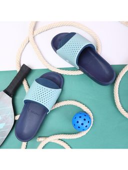 Chupps - Men Dink Recovery Comfort Sliders - Aqua Blue