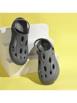 Chupps - Men Gator Clogs Recovery Comfort Sliders - Dark Grey