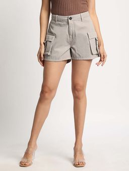 Bene Kleed - Women High Rise Cargo Shorts