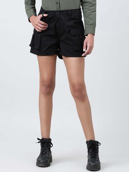 Bene Kleed - Women High-Rise Cotton Cargo Shorts
