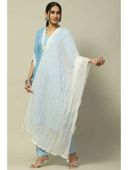 Rangriti - White Voile Dupatta