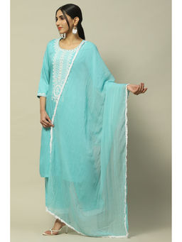 Rangriti - Aqua Poly Chiffon Dupatta