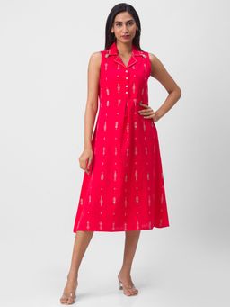 Globus - Red Printed Dress