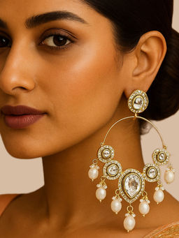 Zoey - Women White Stones Earrings